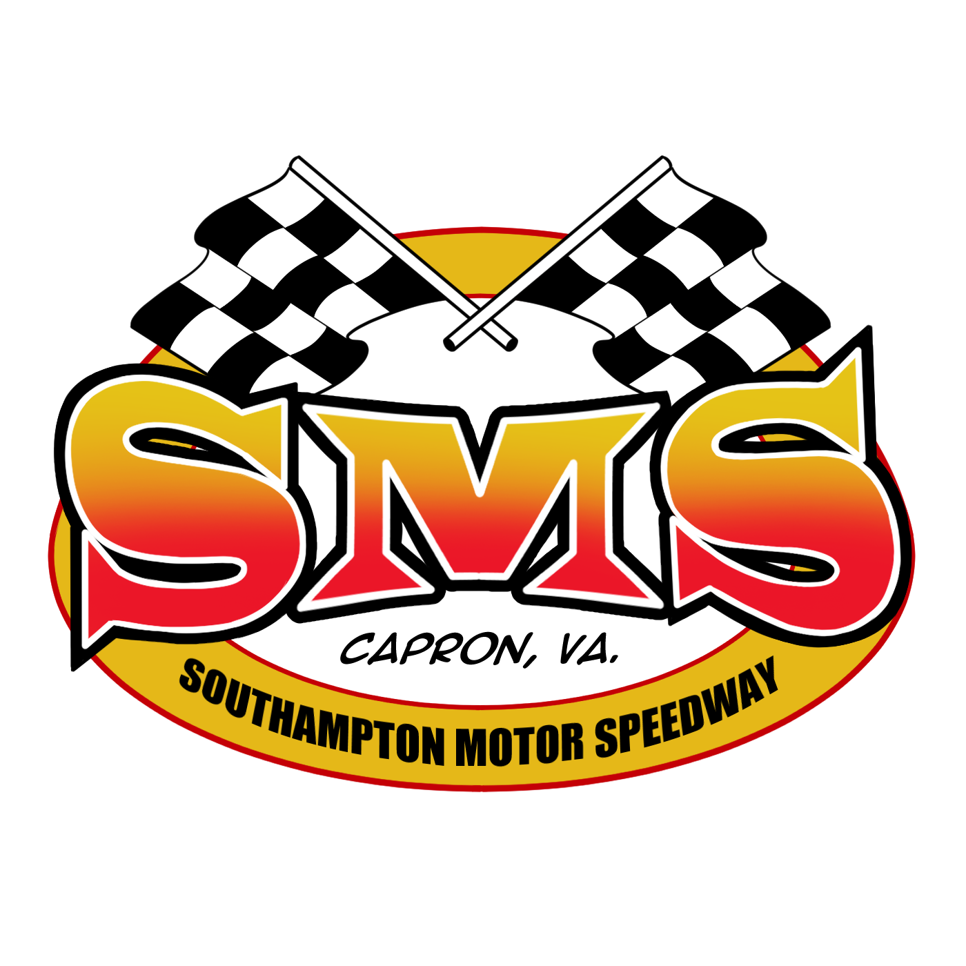 Classic Sms Logo Sticker Southampton Motor Speedway