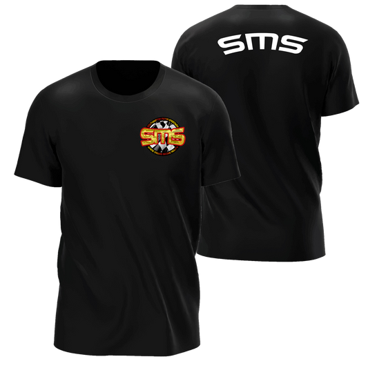 New SMS Logo Shirt Black